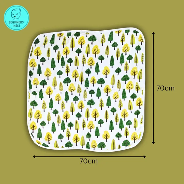 Muslin_Hooded_Towel_Green_Trees