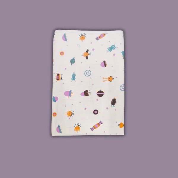 White_Printed_Baby_Hooded_Swaddle_Blanket_-_Alien_Buddies