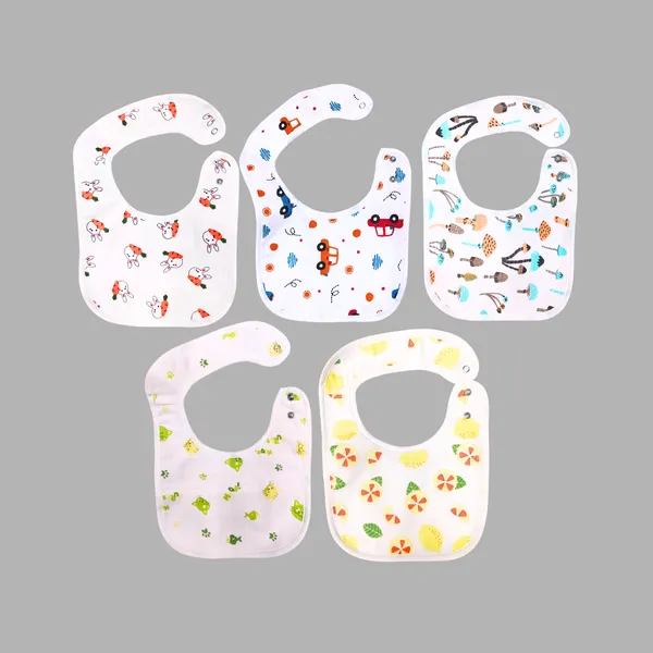 White_Muslin_Printed_Baby_Bib_for_Babies_(5_Pieces)