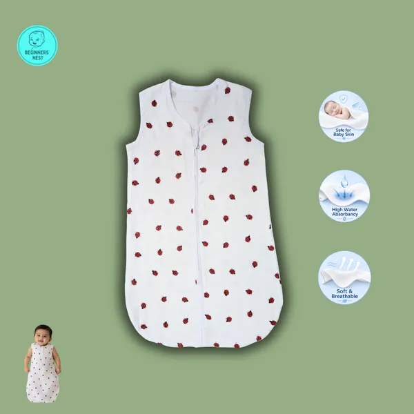Muslin_Sleeping_Bag_Red_Lady_Bug