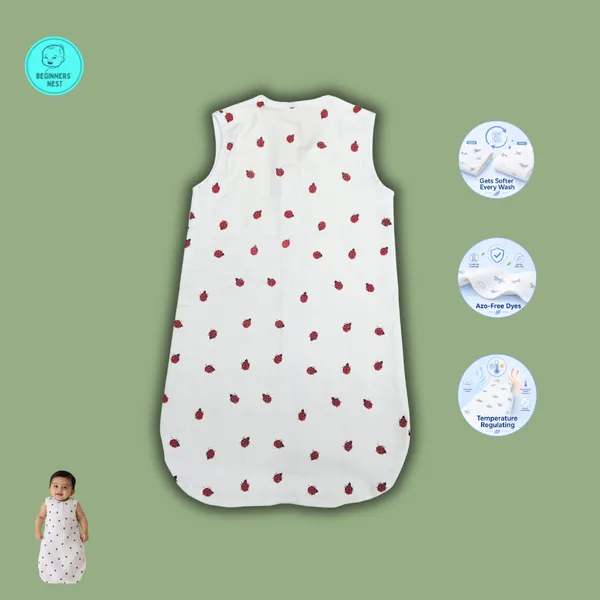 Muslin_Sleeping_Bag_Red_Lady_Bug