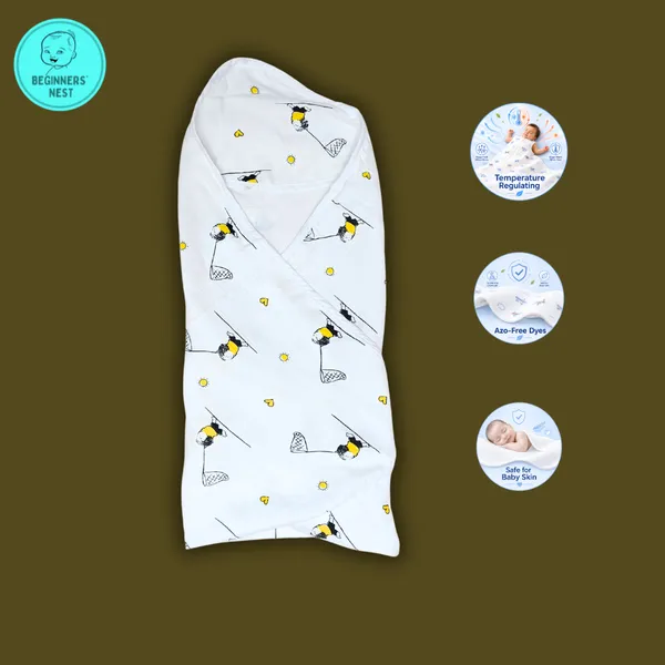 Muslin_Hooded_Towel_Happy_Kid