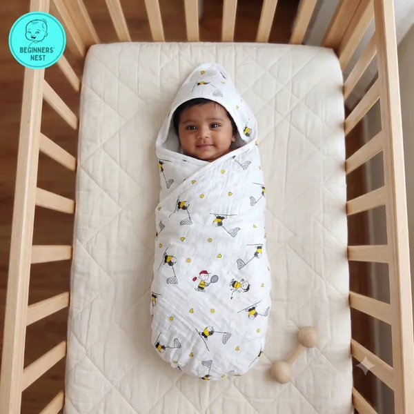 Muslin_Hooded_Towel_Happy_Kid