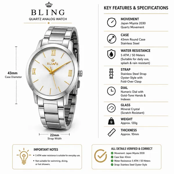 Bling_Royal_Silver_Stainless_Steel_43Mm_Roman_Dial_Analog_Watch_For_Men
