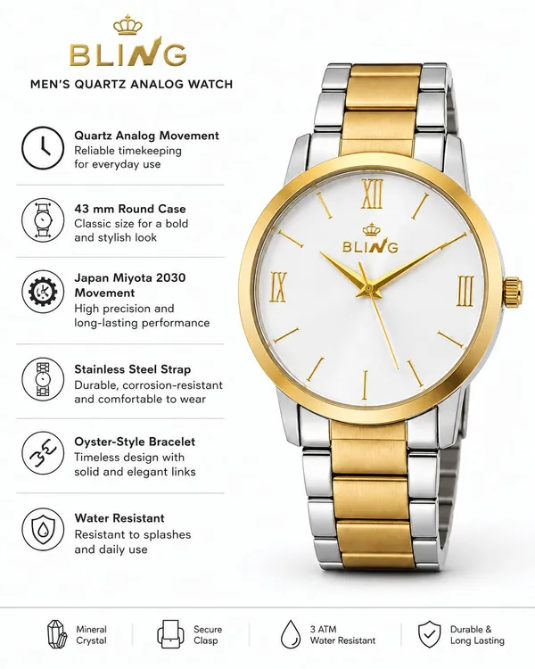 Bling_Royal_Gold_Silver_Stainless_Steel_43Mm_Roman_Two_Tone_Analog_Watch_For_Men