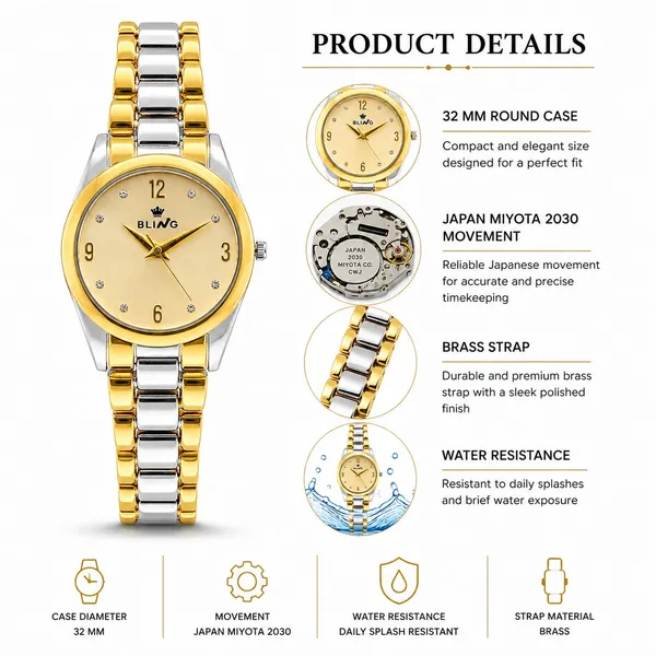 Bling_Royal_Two_Tone_Numeric_Dial_Brass_Bracelet_Analog_Watch_For_Women