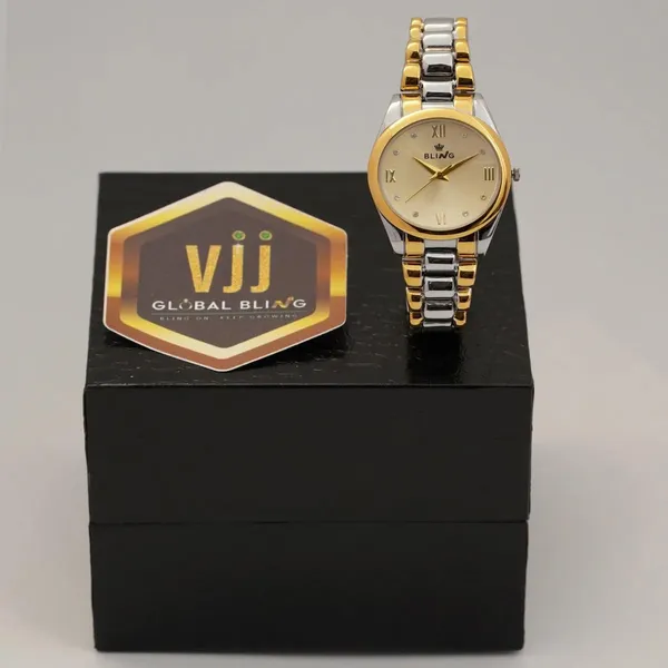 Bling_Royal_Gold_Two_Tone_Brass_32Mm_Roman_Dial_Analog_Watch_For_Women