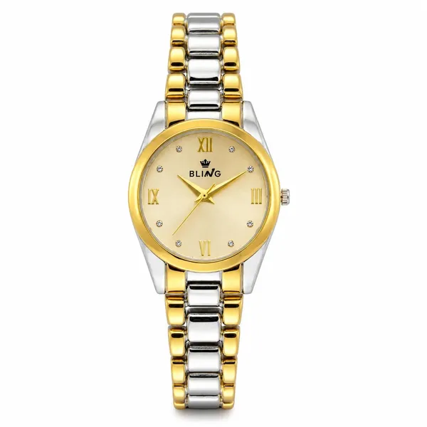 Bling_Royal_Gold_Two_Tone_Brass_32Mm_Roman_Dial_Analog_Watch_For_Women