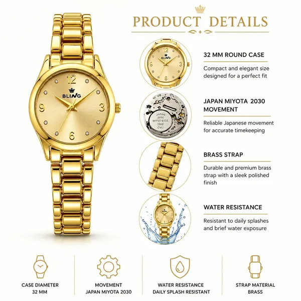 Bling_Royal_Gold_Numeric_Dial_Brass_Bracelet_Analog_Watch_For_Women