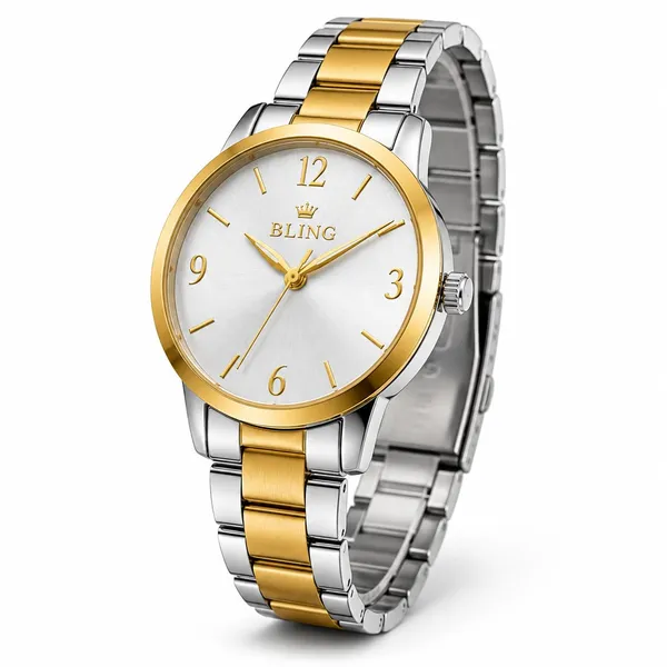 Bling_Royal_Gold_Two_Tone_Stainless_Steel_43Mm_Analog_Watch_For_Men