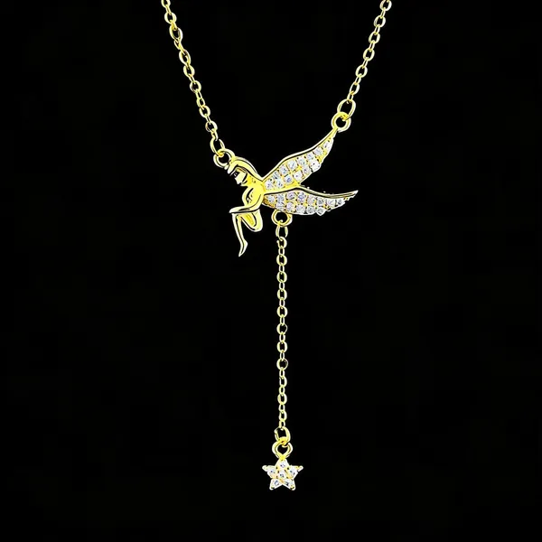 Gold-Tone_Crystal_Winged_Pendant_Necklace_For_Women