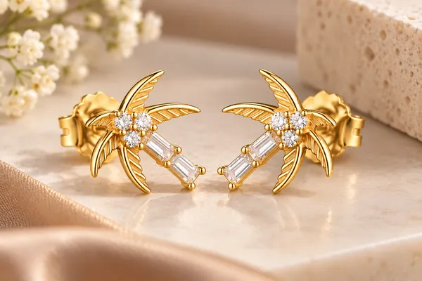 Gold_Floral_Leaf_Drop_Earrings_For_Women