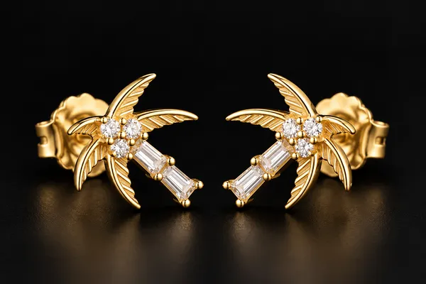 Gold_Floral_Leaf_Drop_Earrings_For_Women