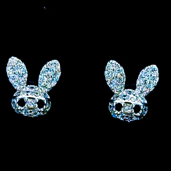 Silver_Crystal_Rabbit_Stud_Earrings_For_Women