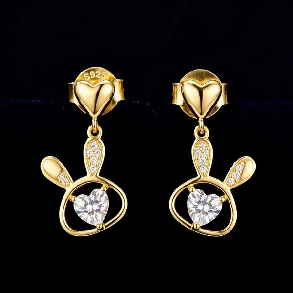 Gold_S925_Heart_Crystal_Drop_Earrings_For_Women