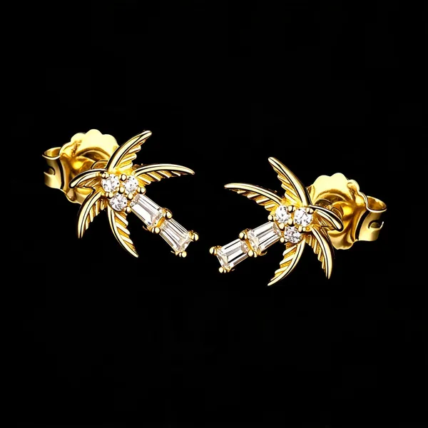 Gold_Floral_Leaf_Drop_Earrings_For_Women