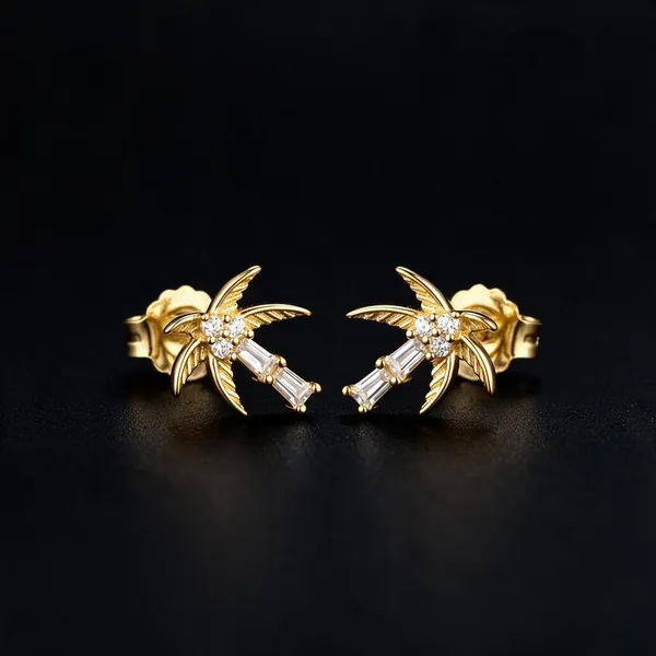 Gold_Floral_Leaf_Drop_Earrings_For_Women