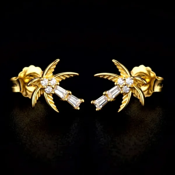 Gold_Floral_Leaf_Drop_Earrings_For_Women