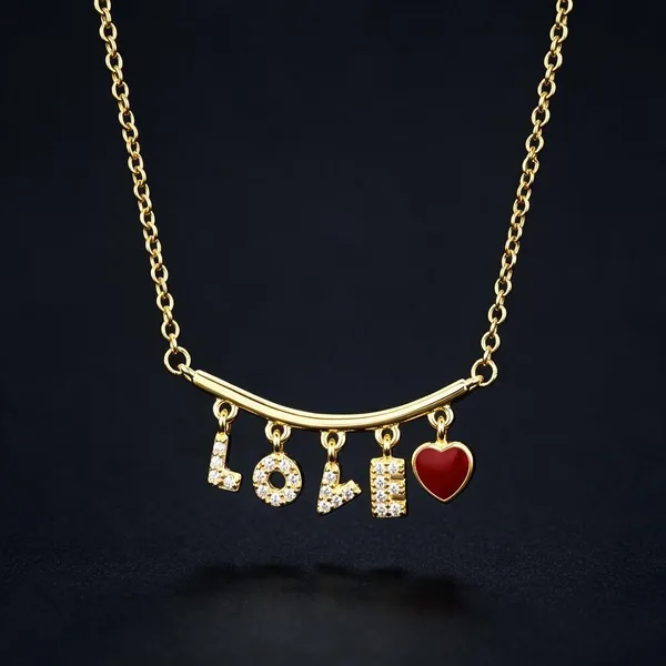 Gold-Tone_Love_Letter_Charm_Pendant_Necklace_For_Women