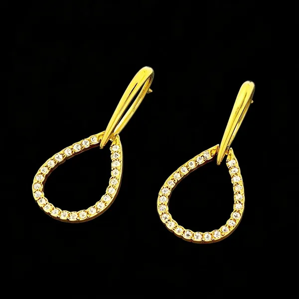 Gold_Textured_Teardrop_Drop_Earrings_For_Women