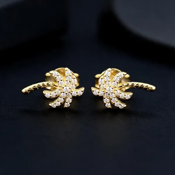 Gold-Tone_Floral_Crystal_Stud_Earrings_For_Women