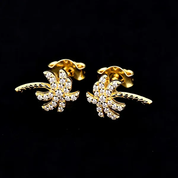 Gold-Tone_Floral_Crystal_Stud_Earrings_For_Women