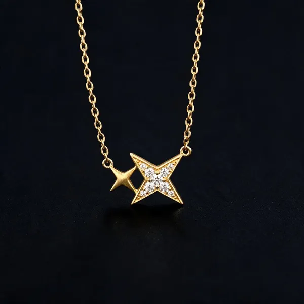 Gold_Rhinestone_Star_Pendant_Necklace_For_Women