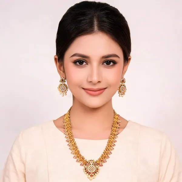 Gold_Alloy_Ethnic_Necklace_Set_For_Women