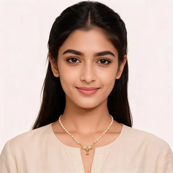 Gold_Alloy_Bead_Pendant_Necklace_For_Women