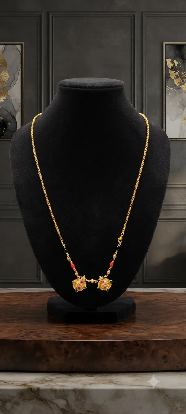 Solitaire_Black_Stone_Mangalsutra