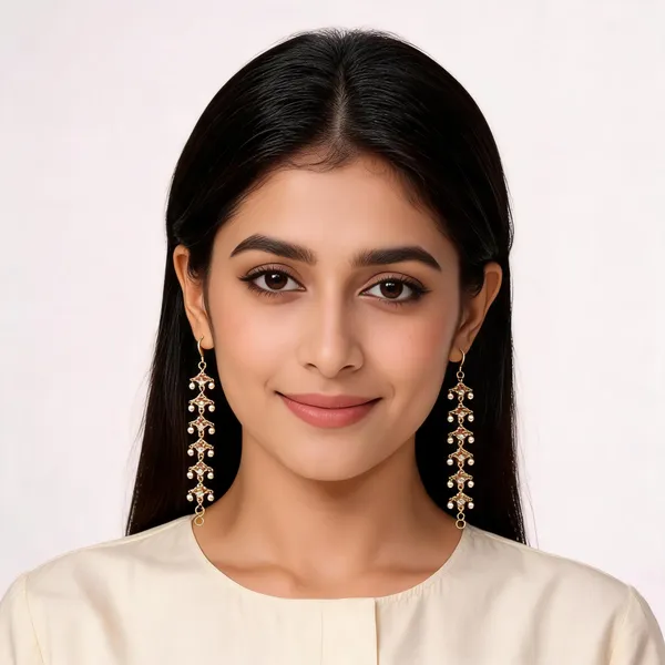 Gold_Alloy_Faux_Pearl_Ear_Chain_For_Women