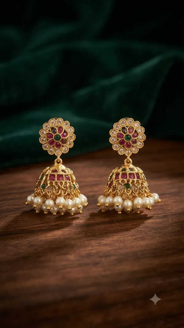 Gold_Alloy_Faux_Pearl_Jhumka_Earrings_For_Women