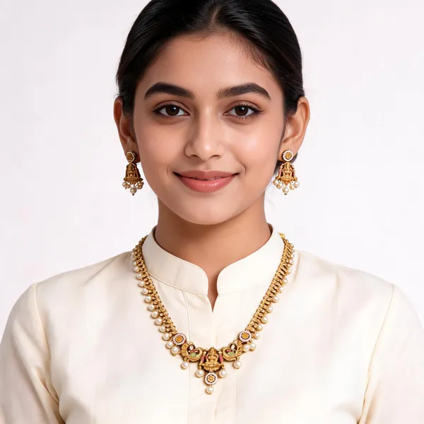 Gold_Alloy_Artisan_Jewellery_Set_For_Women