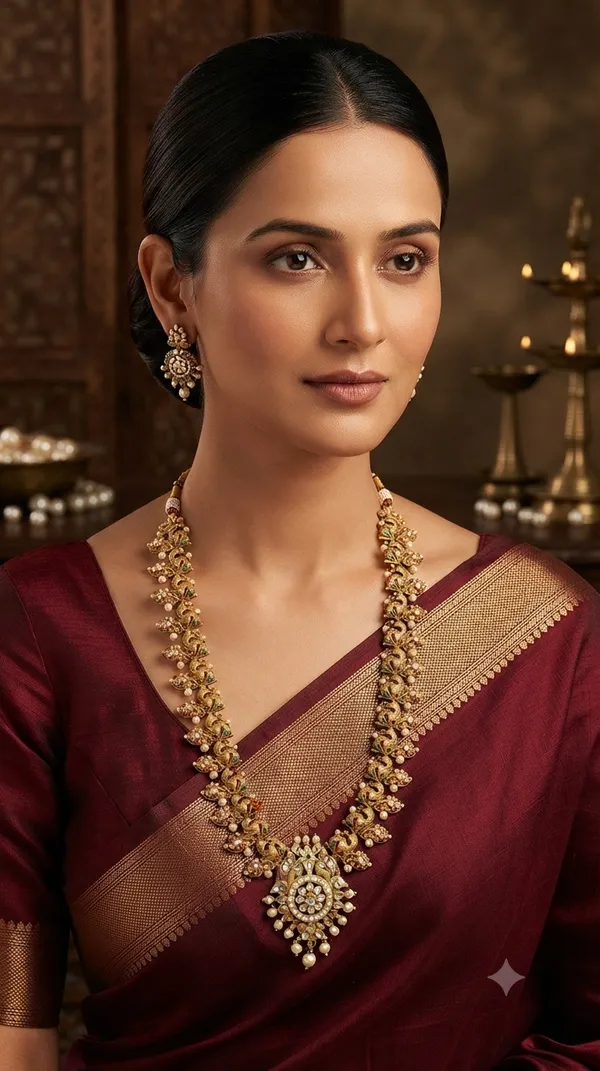 Gold_Alloy_Ethnic_Necklace_Set_For_Women