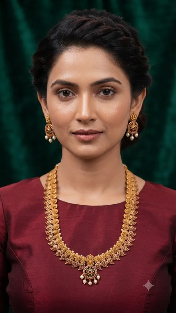 Gold_Alloy_Classic_Necklace_Set_For_Women