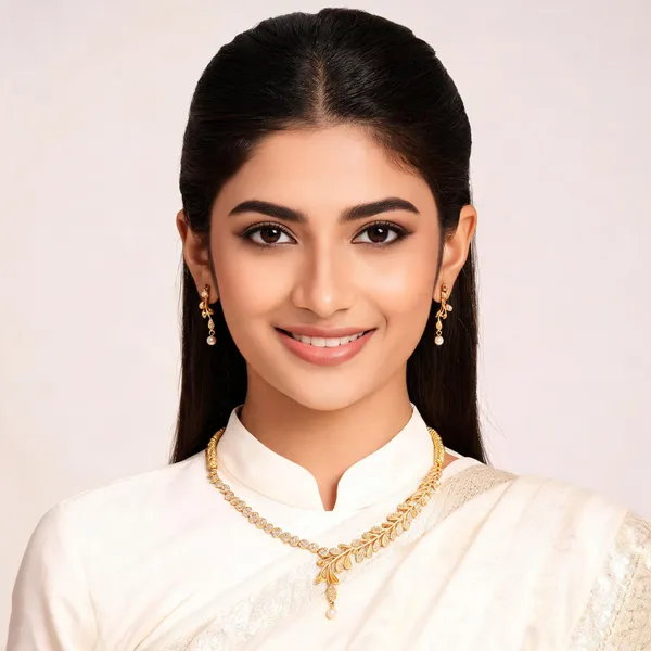Gold_Alloy_Indian_Necklace_And_Earrings_Set_For_Women