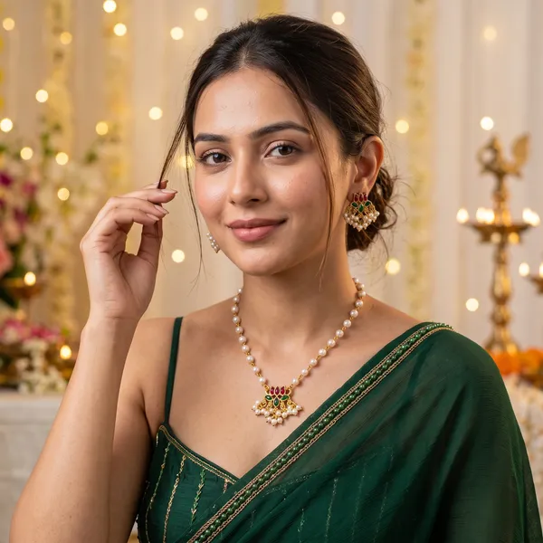 Gold_Tone_Pearl_Necklace_Set_for_Women