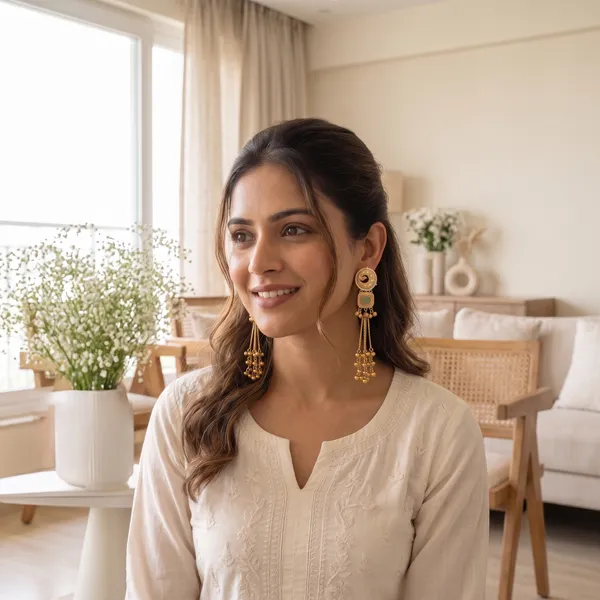 Mint_Green_Kundan_Long_Gold_Tone_Jhumki