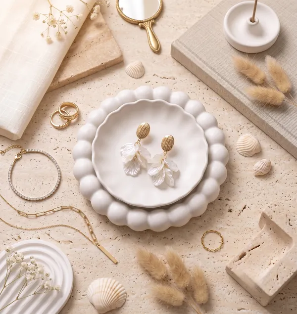 Ivory_Acrylic_Petal_Drop_Earrings