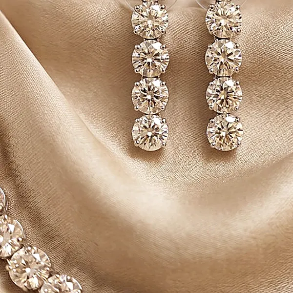 Silver_Cz_Choker_Necklace_Earring_Set