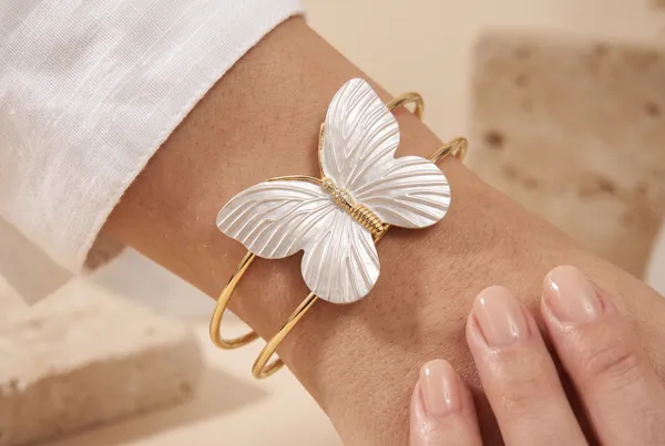 White_Butterfly_Pearl_Arm_Cuff_Bracelet