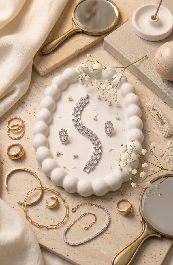 Silver_3_Layer_Cz_Tennis_Bracelet