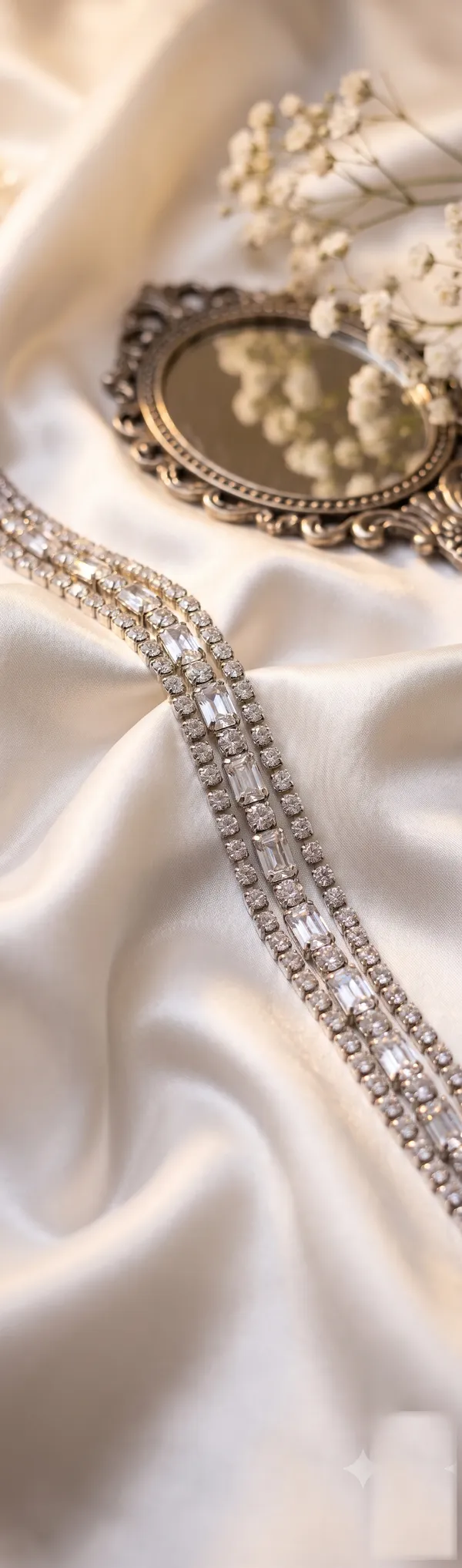 Silver_3_Layer_Baguette_Cz_Tennis_Bracelet