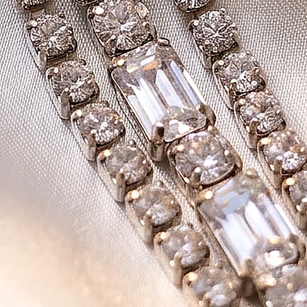 Silver_3_Layer_Baguette_Cz_Tennis_Bracelet