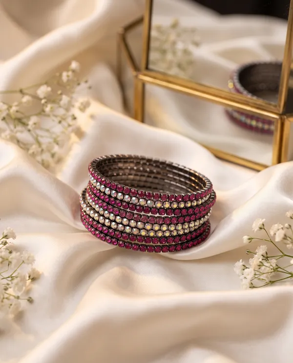 Ruby_Rhinestone_Stretch_Bracelet_Stack_Set