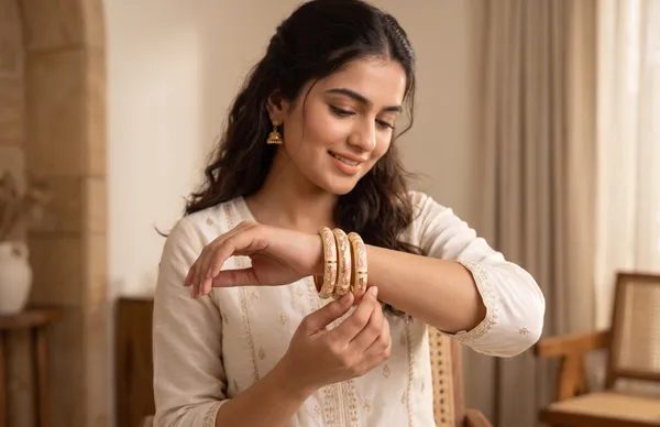 Lemon_Yellow_Meenakari_Bangle