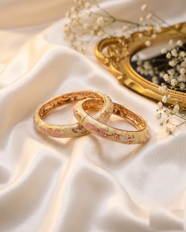 Lemon_Yellow_Meenakari_Bangle