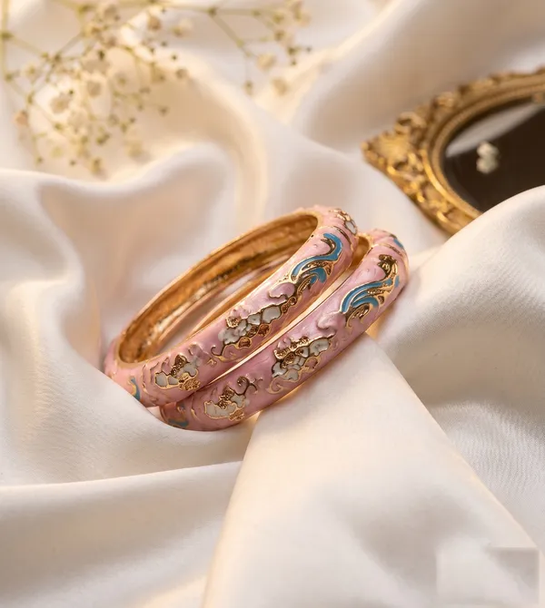 Pink_Meenakari_Bangle