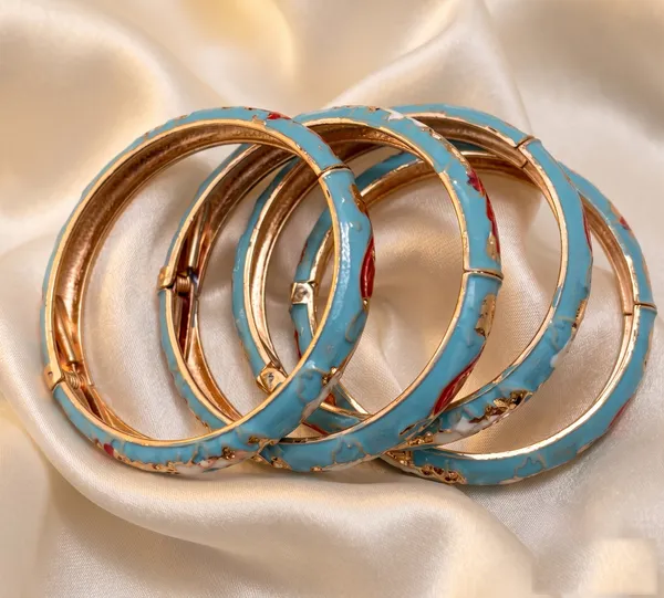 Turquoise_Meenakari_Bangle