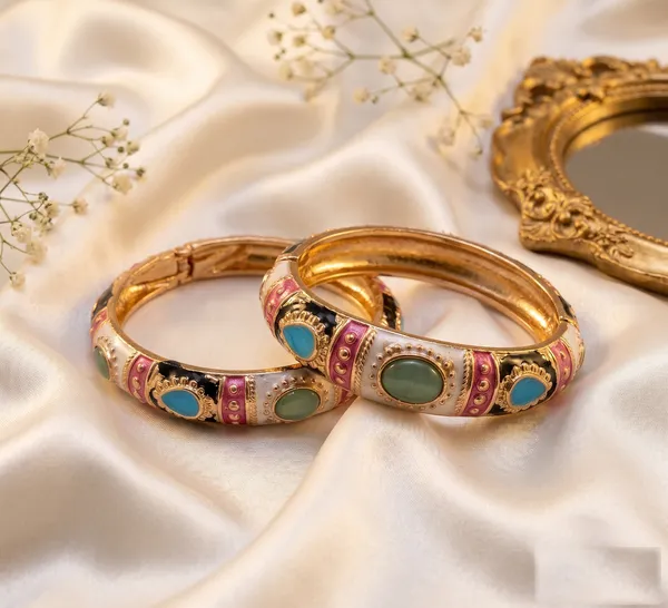 Multicolour_Stone_Meenakari_Kada